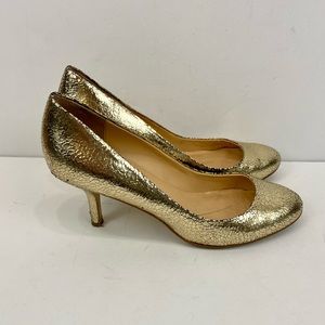Kate Spade Classic Gold Foil Pumps Heels